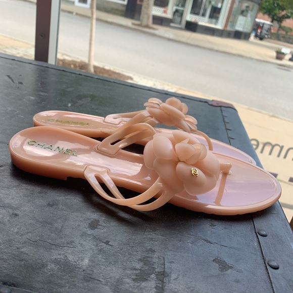 Chanel Women's Camelia Jelly Sandals - Picture 5 of 5